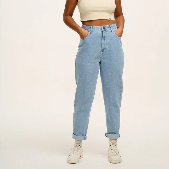 Lucy and Yak Organic Cotton Dana Mom Jeans 28 - Picture 2 of 8